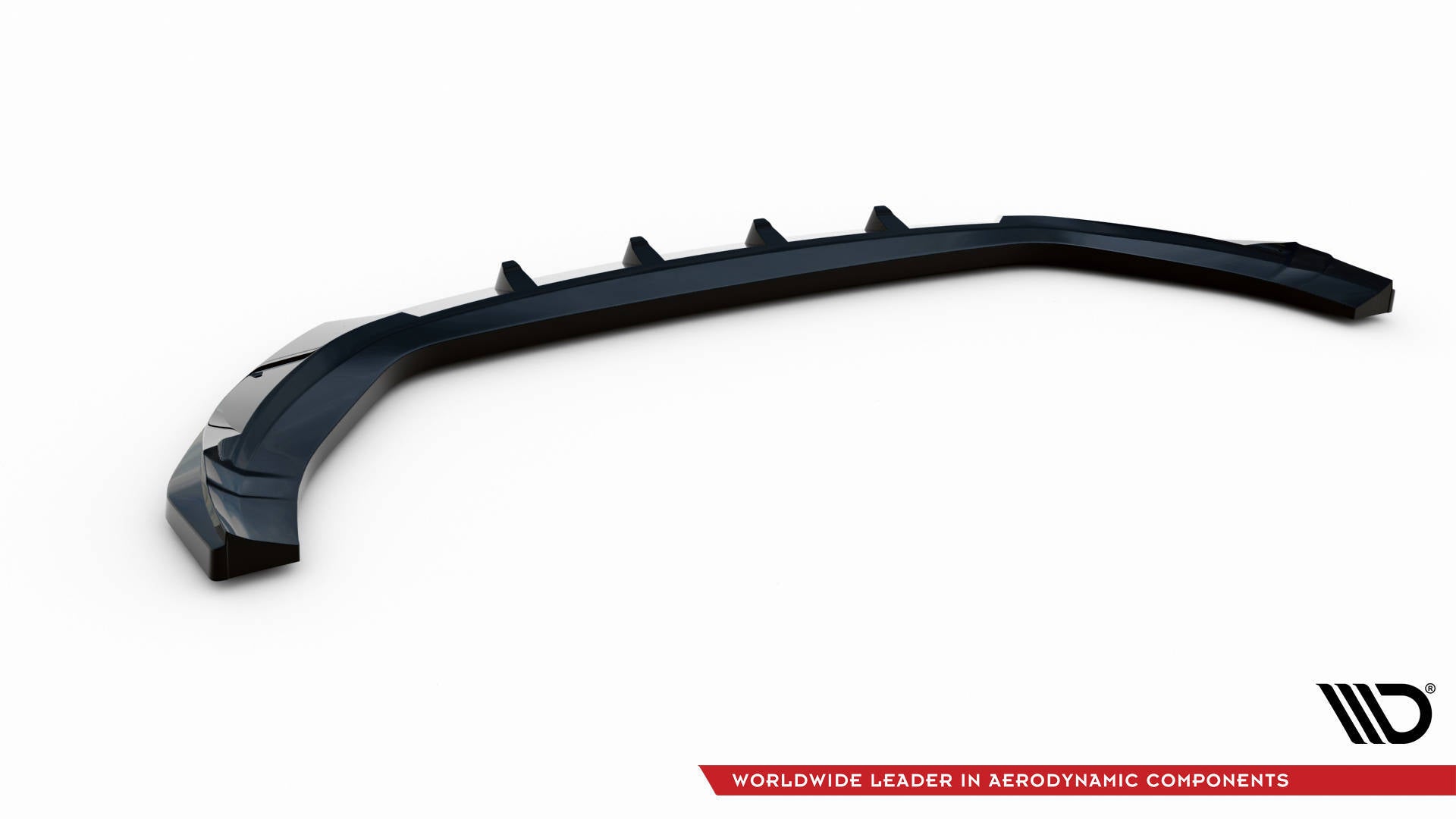 Maxton Design Street+ Spoilerlippe Front Ansatz V.2 passend für Hyundai Kona N Mk1 schwarz Hochglanz