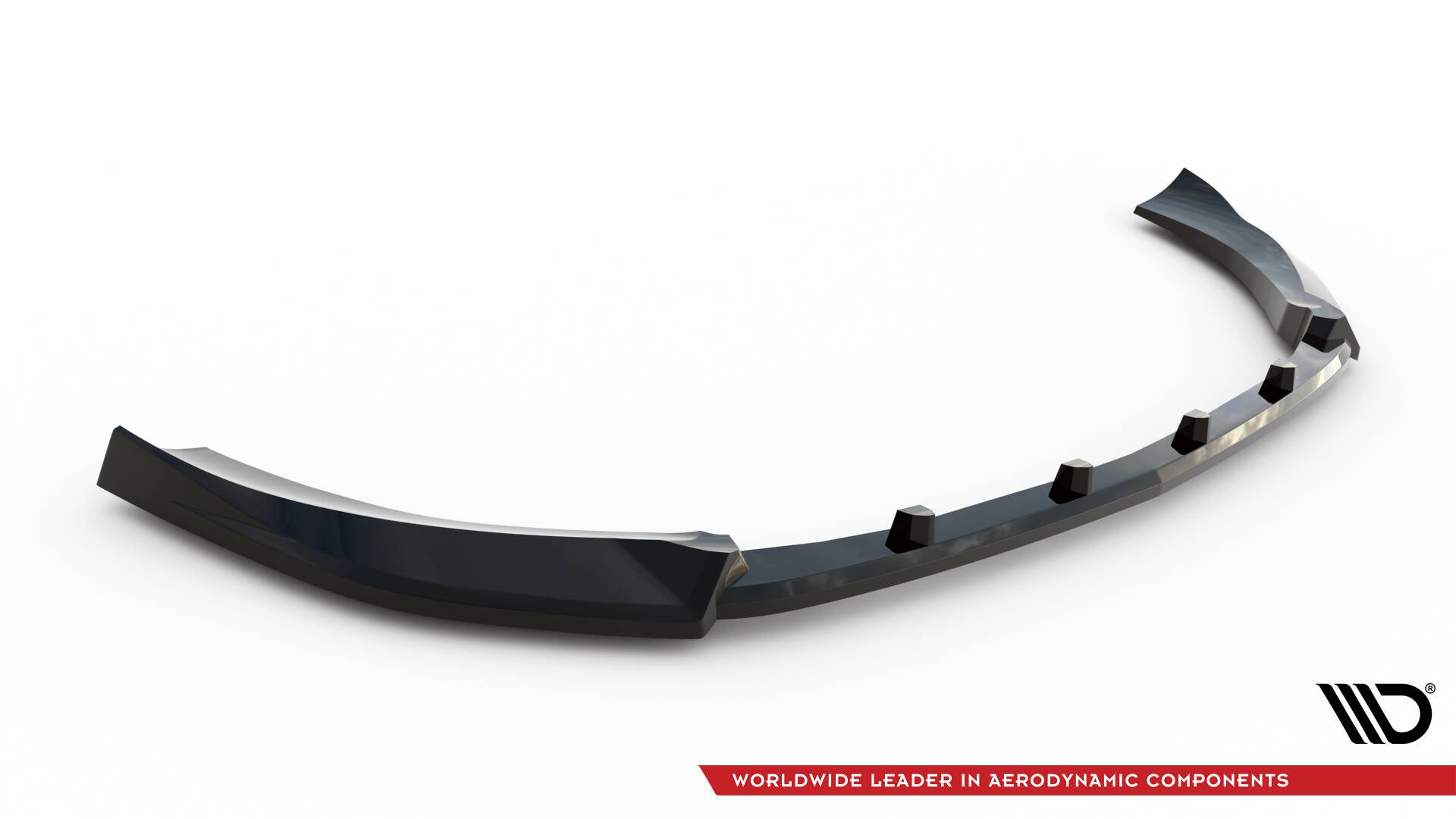Maxton Design Street+ Spoilerlippe Front Ansatz V.2 passend für Mercedes-Benz S AMG-Line W222 Facelift schwarz Hochglanz
