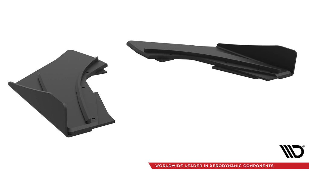 Maxton Design Street Pro Heck Ansatz Flaps Diffusor + Flaps passend für Audi S3 Limousine 8V schwarz Hochglanz