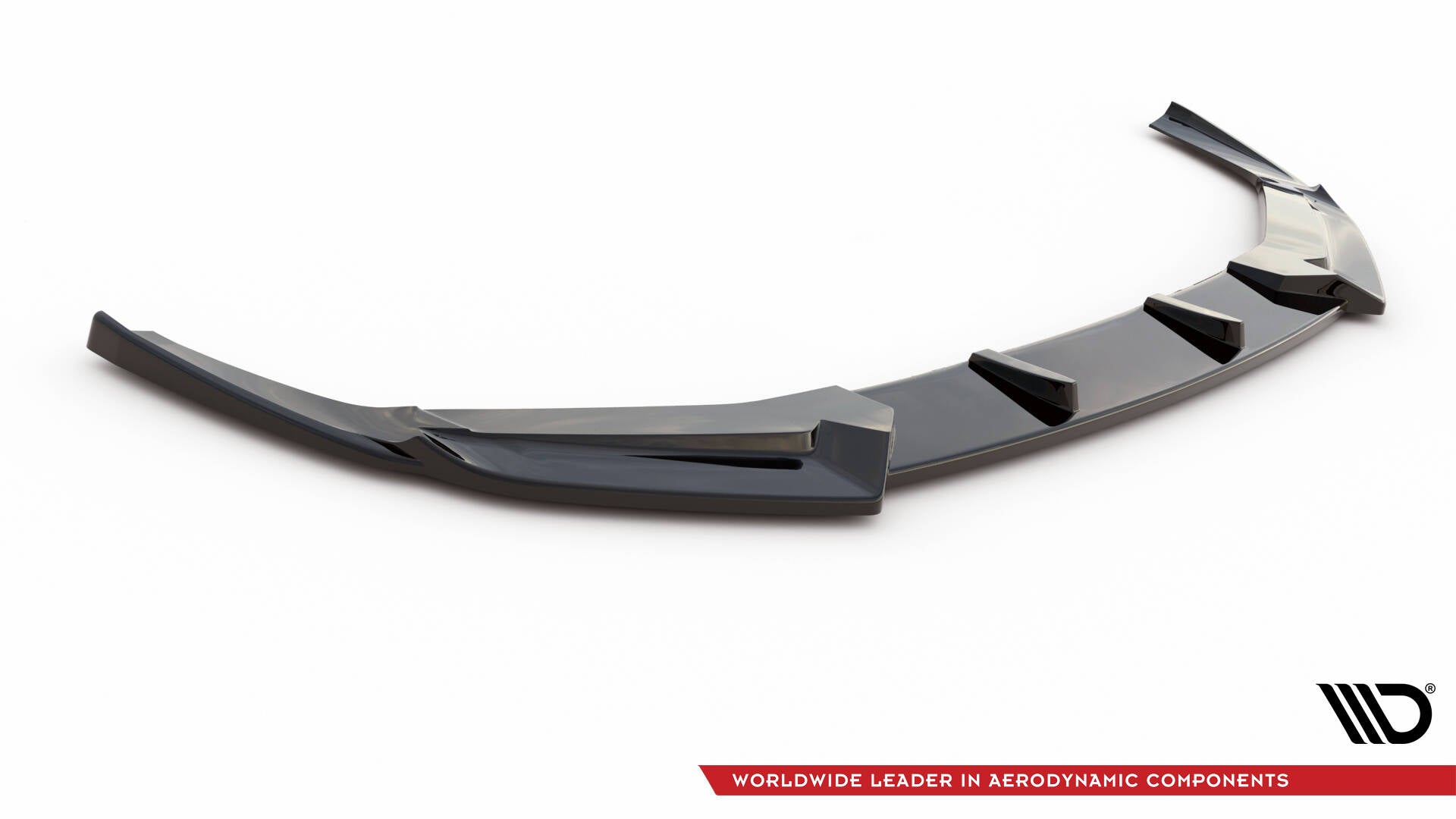 Maxton Design Street+ Spoilerlippe Front Ansatz V.1 passend für Audi RS6 C8 / C8 Facelift schwarz Hochglanz