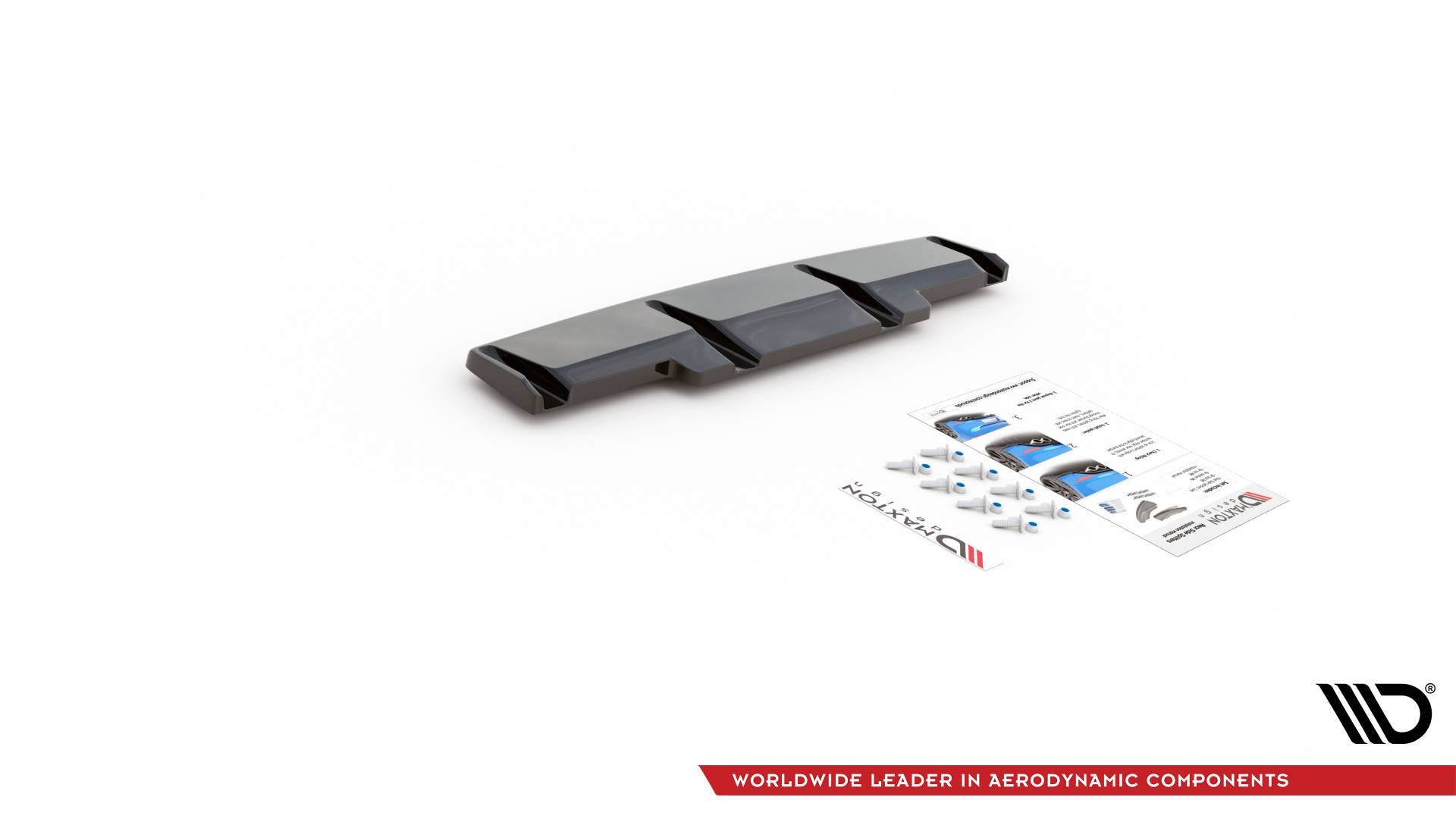 Maxton Design Heckansatz VW Golf R Hatchback Mk8 / Mk8 Facelift schwarz Hochglanz für Volkswagen Golf Mk8 Facelift