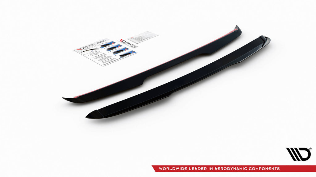 Maxton Design Spoiler CAP passend für Toyota RAV4 Mk5 schwarz Hochglanz