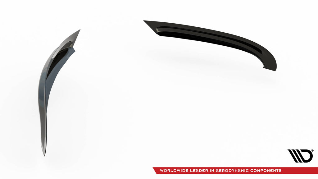 Maxton Design Hintere Rahmen Für Leuchten VW Golf R / R-Line Mk7 Facelift schwarz Hochglanz