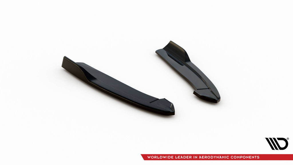 Maxton Design Heck Ansatz Flaps Diffusor V.8 passend für Ford Focus Kombi ST Mk4 schwarz Hochglanz