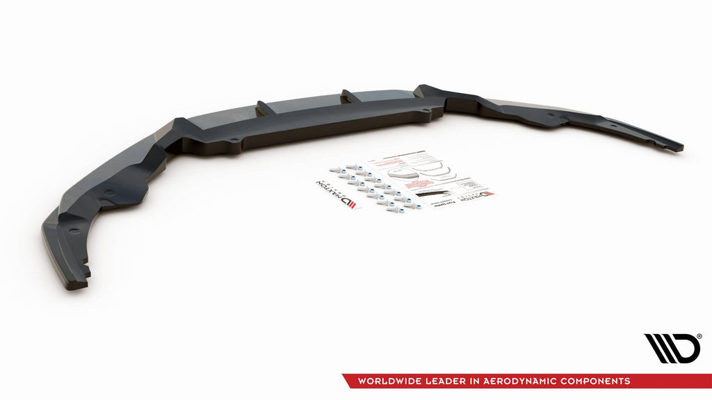 Maxton Design Street+ Spoilerlippe Front Ansatz V.1 passend für Audi R8 Mk2 Facelift schwarz Hochglanz
