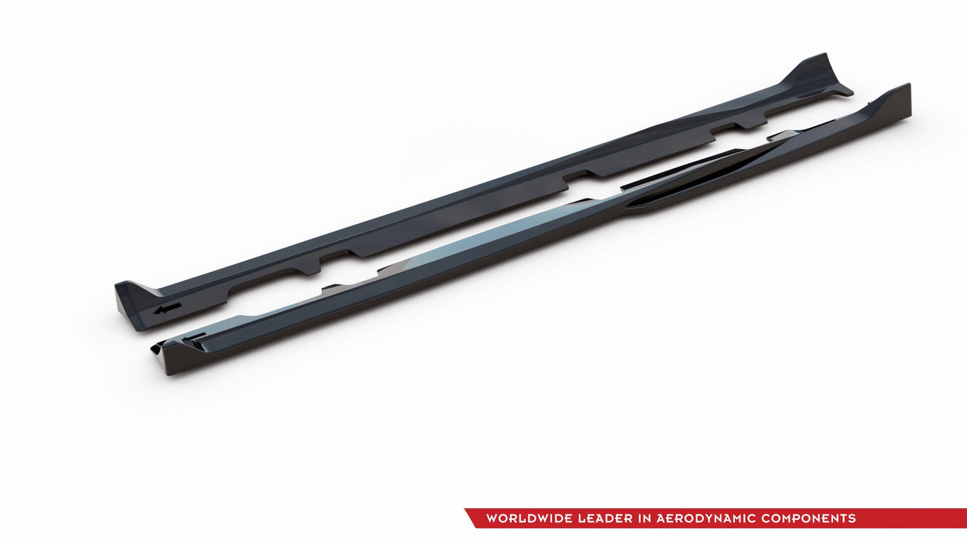 Maxton Design Street+ Seitenschweller Leisten passend für V.4 Ford Fiesta Mk8 ST / ST-Line schwarz Hochglanz