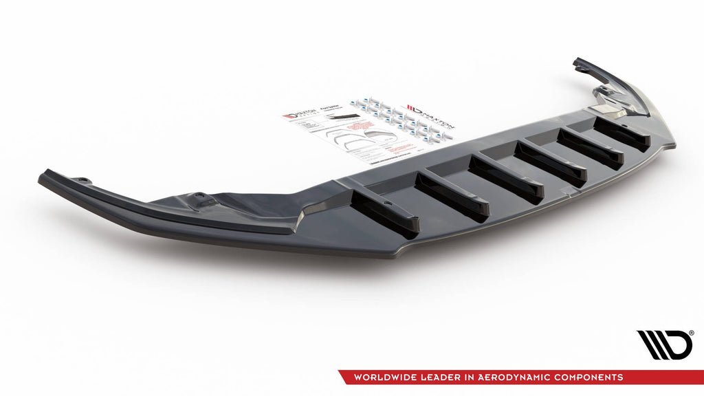 Maxton Design Street+ Spoilerlippe Front Ansatz V.1 passend für Lexus LC 500 schwarz Hochglanz