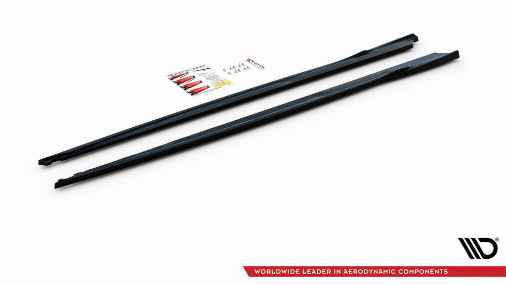 Maxton Design Street+ Seitenschweller Leisten passend für V.3 passend für Toyota Supra Mk5 schwarz Hochglanz