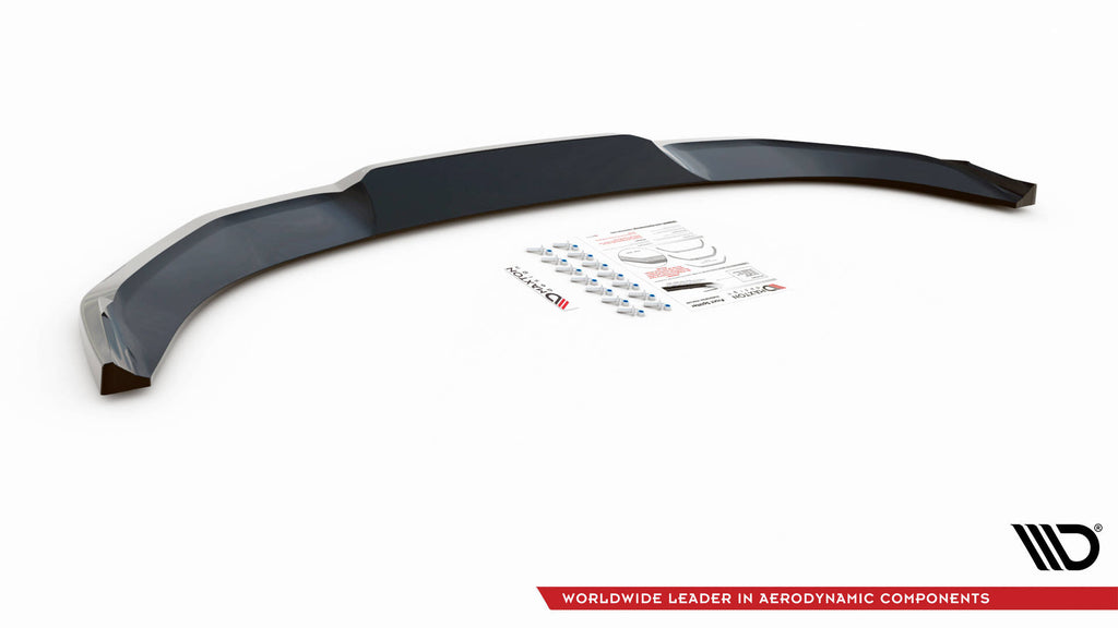 Maxton Design Street+ Spoilerlippe Front Ansatz V.3 passend für Nissan 370Z Nismo Facelift schwarz Hochglanz