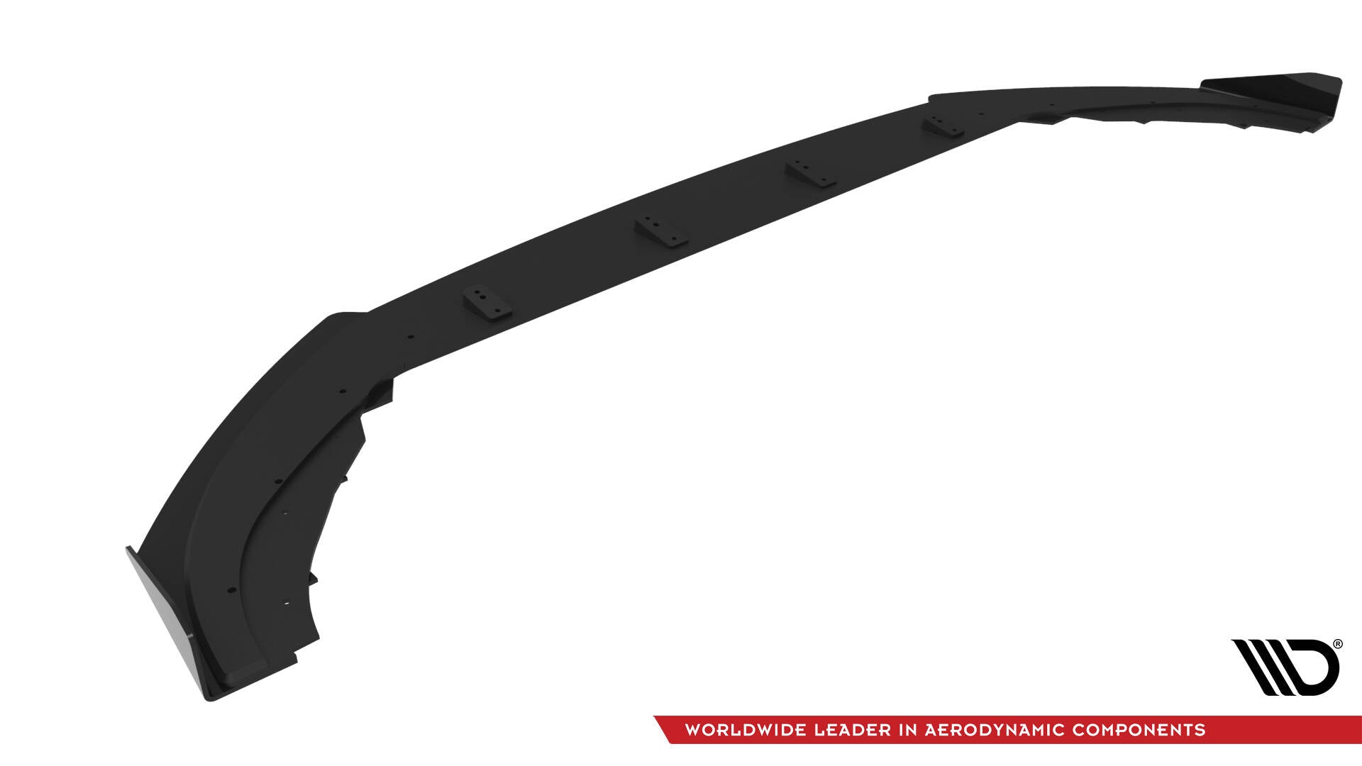 Maxton Design Street Pro Street+ Spoilerlippe Front Ansatz passend für + Flaps passend für VW Polo GTI Mk6 Facelift schwarz Hochglanz