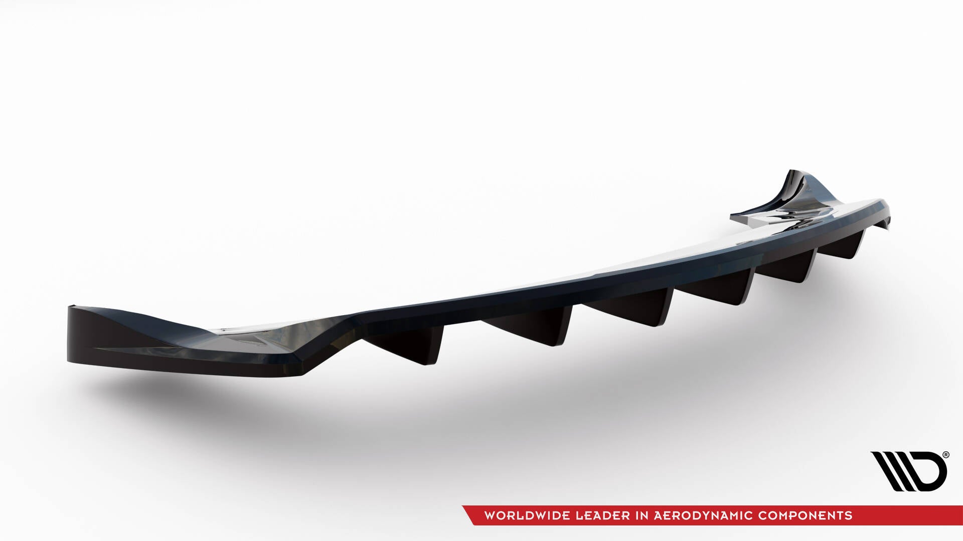 Maxton Design Street+ Mittlerer Diffusor RACE passend für Tesla Model X Mk1 Facelift schwarz Hochglanz