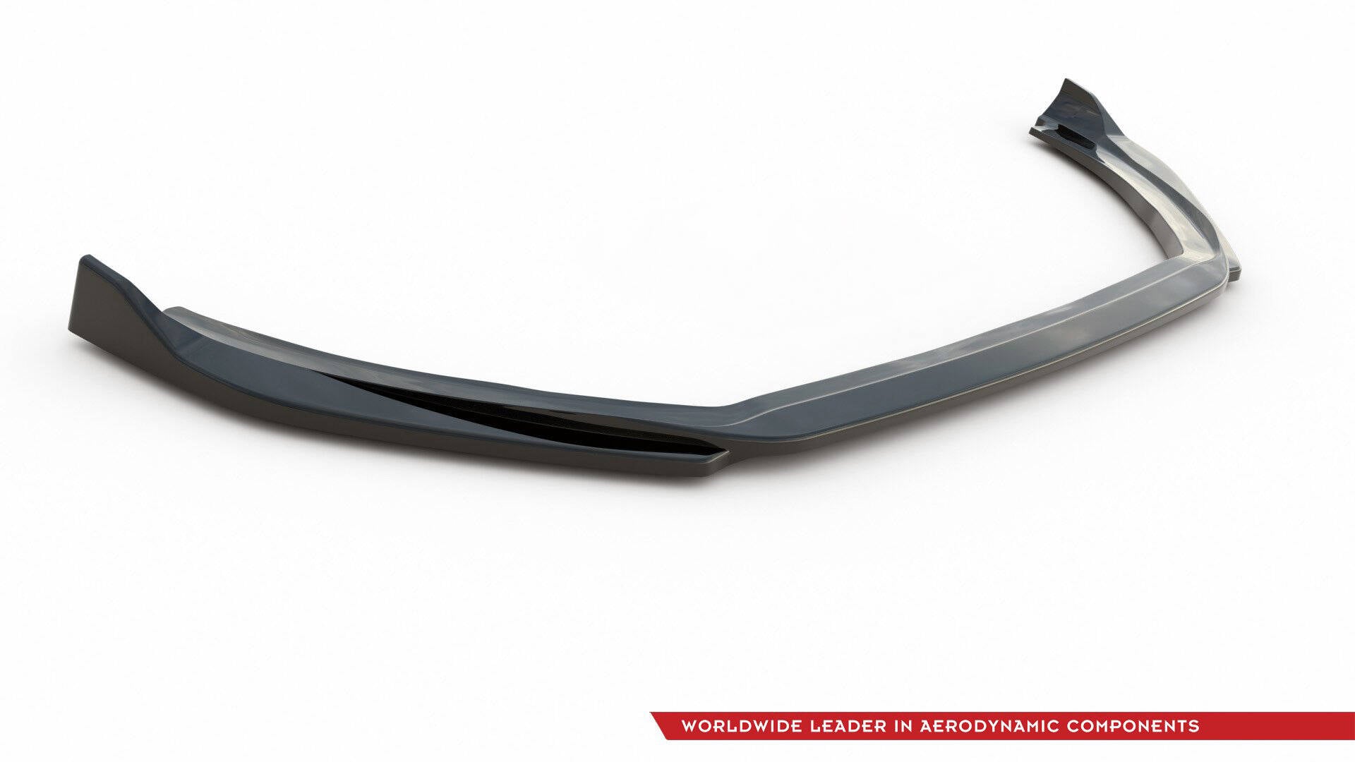 Maxton Design Street+ Spoilerlippe Front Ansatz V.4 passend für Ford Fiesta Mk8 ST / ST-Line schwarz Hochglanz