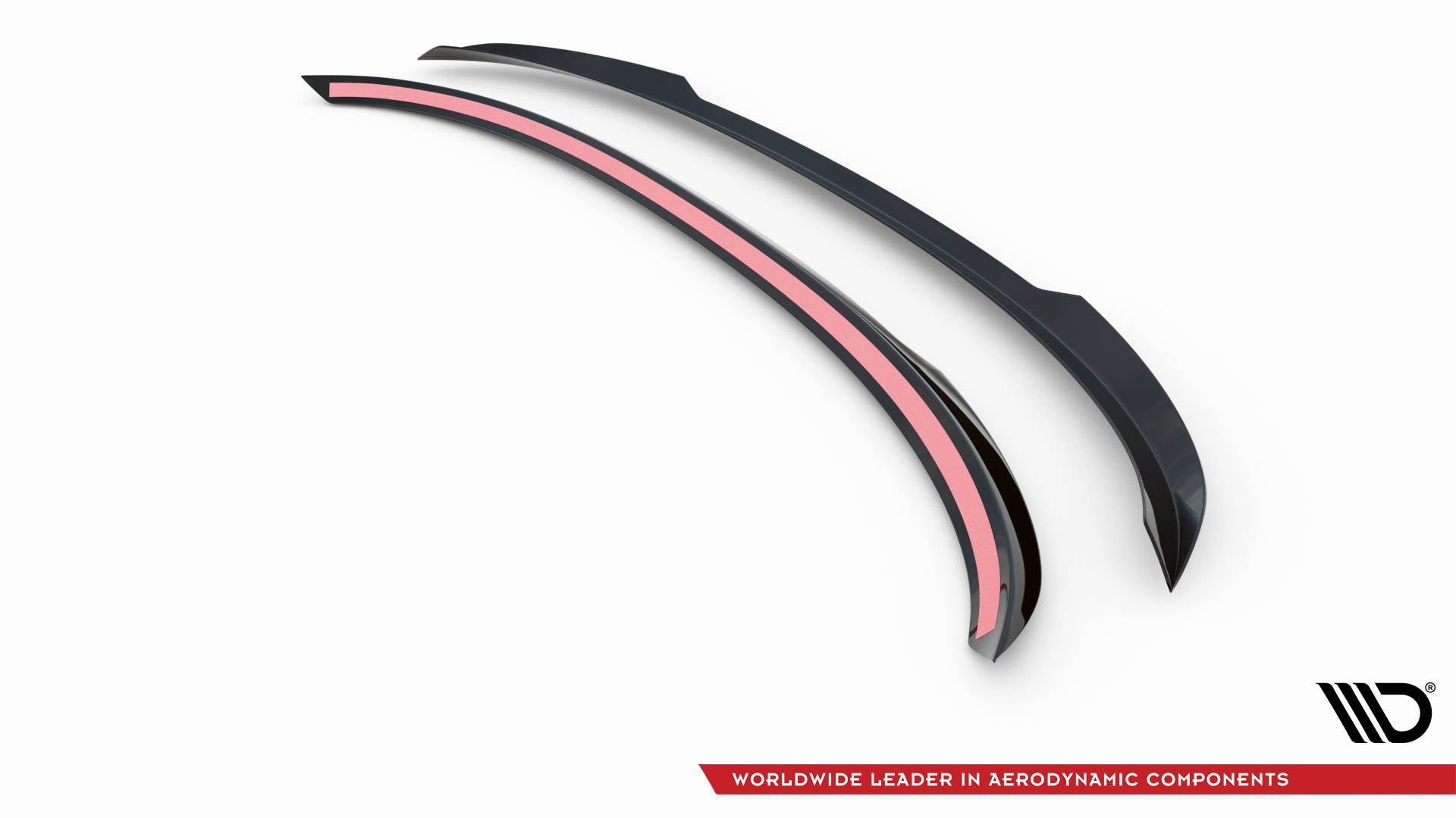 Maxton Design Niedriger Spoiler CAP passend für Audi SQ5 / Q5 S-Line Sportback Mk2 Facelift schwarz Hochglanz