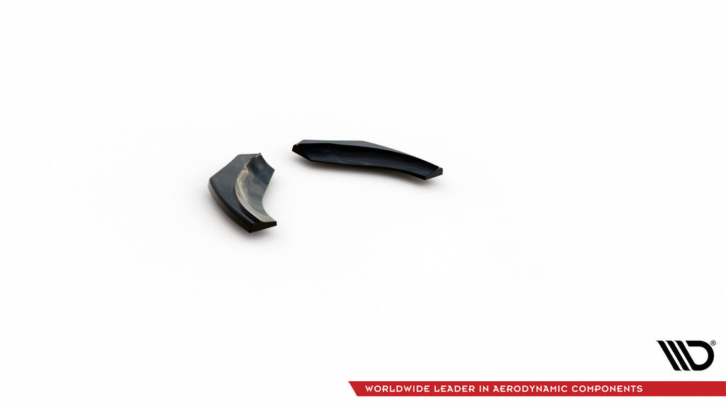 Maxton Design Heck Ansatz Flaps Diffusor passend für VW SCIROCCO R schwarz Hochglanz