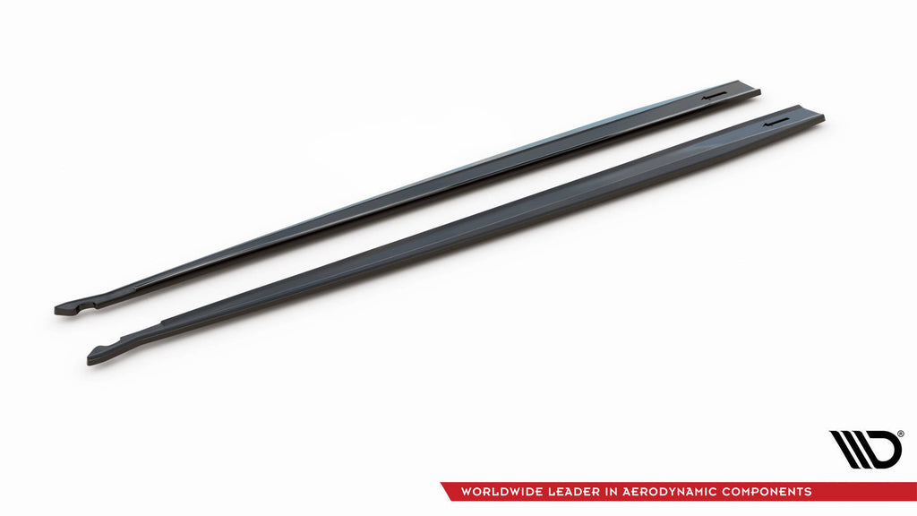 Maxton Design Street+ Seitenschweller Leisten passend für V.1 passend für Toyota Supra Mk5 schwarz Hochglanz