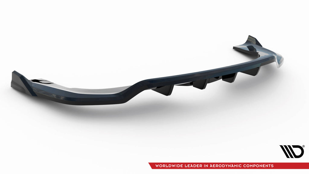 Maxton Design Street+ Mittlerer Diffusor RACE passend für BMW X5 M-Paket F15 schwarz Hochglanz