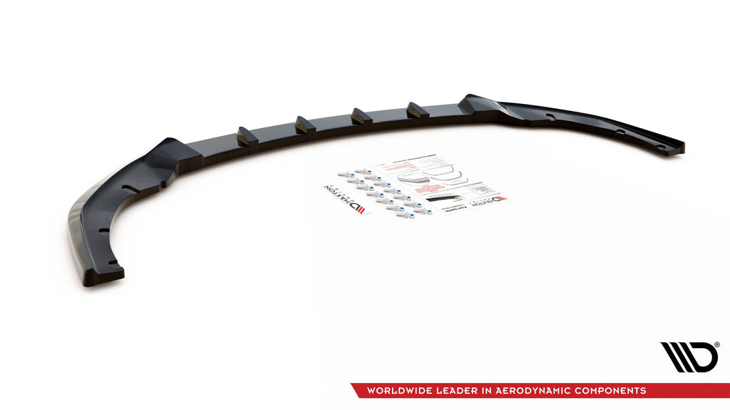 Maxton Design Street+ Spoilerlippe Front Ansatz passend für Ford Kuga ST-Line Mk3 schwarz Hochglanz