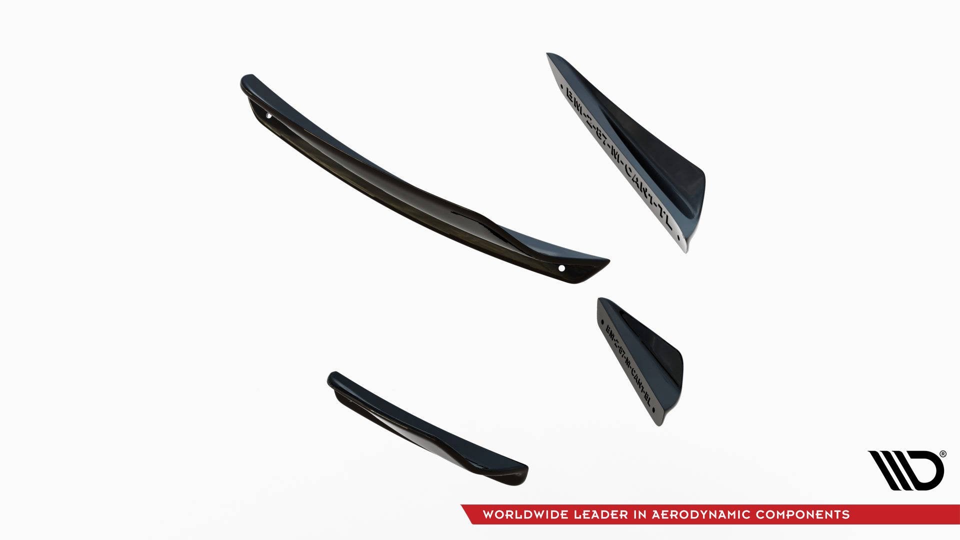Maxton Design Stoßstangen Flaps Wings vorne Canards passend für BMW M2 F87