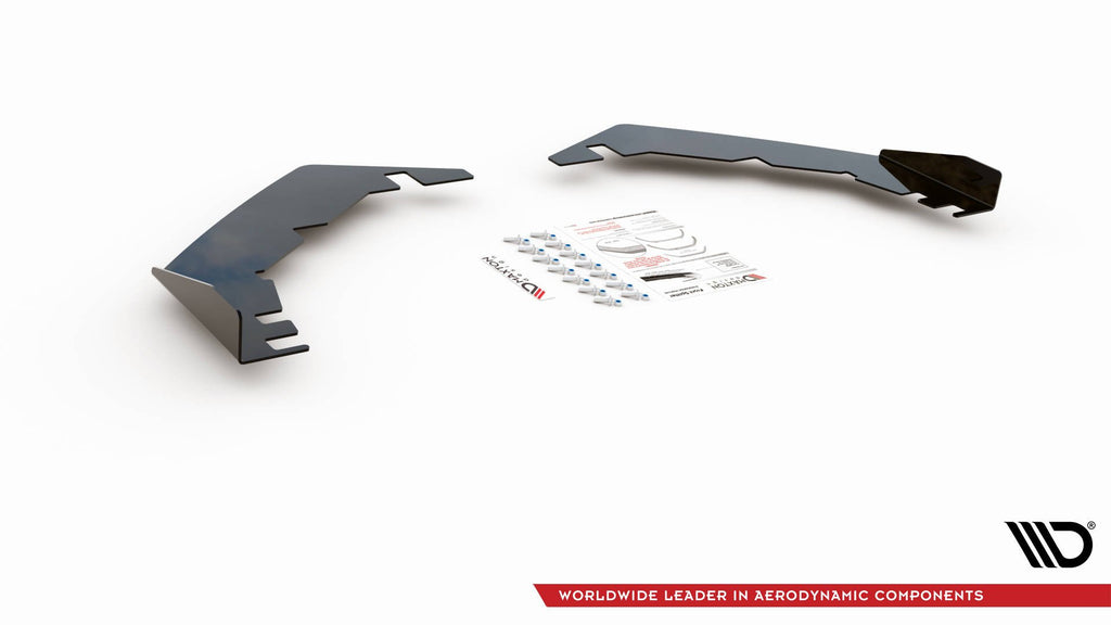 Maxton Design Flaps VW Golf GTI Clubsport Mk8 schwarz Hochglanz für Volkswagen Golf Mk8