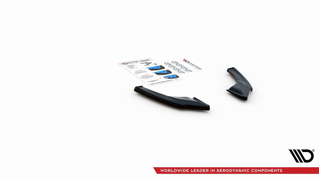 Maxton Design Heck Ansatz Flaps Diffusor V.2 für Volkswagen Golf 8 GTI Clubsport schwarz matt