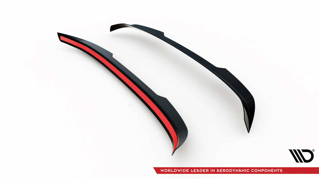 Maxton Design Spoiler CAP passend für Peugeot 207 Sport schwarz Hochglanz