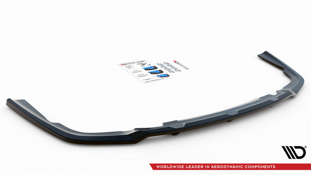 Maxton Design Street+ Mittlerer Diffusor RACE passend für V.1 BMW X6 M-Paket G06 schwarz Hochglanz