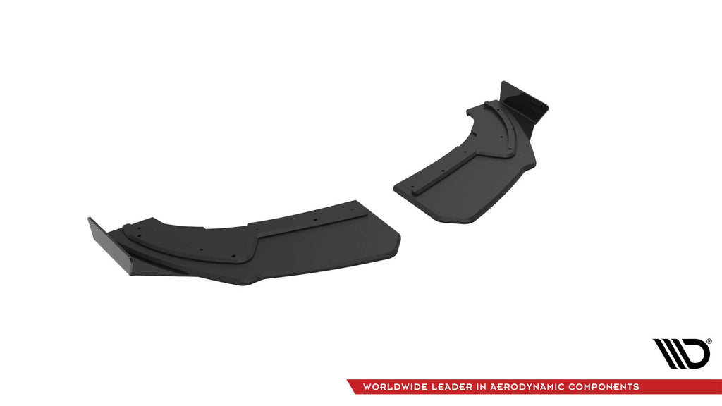Maxton Design Street Pro Heck Ansatz Flaps Diffusor + Flaps passend für Audi TT S-Line 8S schwarz Hochglanz