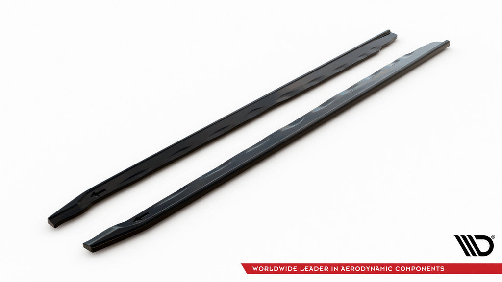 Maxton Design Street+ Seitenschweller Leisten passend für BMW M135i M-Performance F40 schwarz Hochglanz