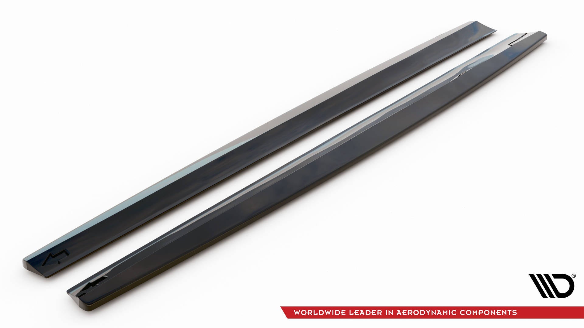 Maxton Design Street+ Seitenschweller Leisten passend für Volvo V90 / S90 R-Design Mk2 schwarz Hochglanz