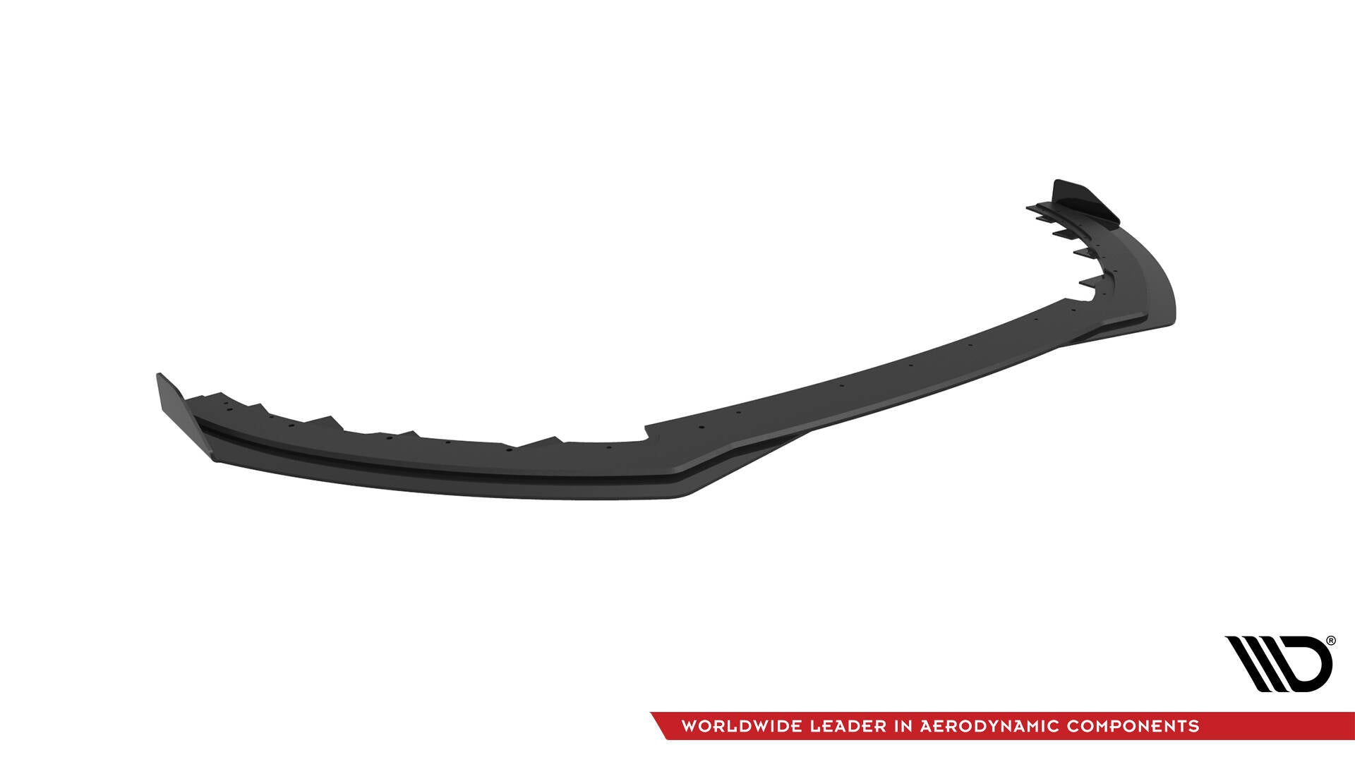 Maxton Design Street Pro Street+ Spoilerlippe Front Ansatz + Flaps passend für Ford Focus ST Mk3 Facelift schwarz Hochglanz