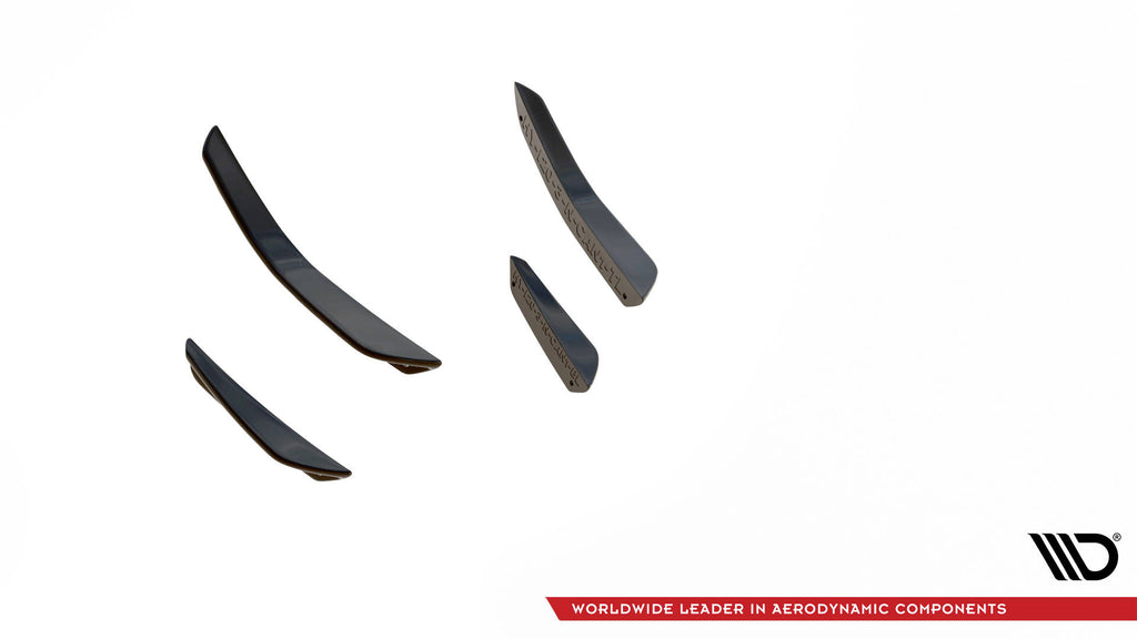 Maxton Design Stoßstangen Flaps Wings vorne Canards passend für VW Jetta GLI Mk7 Facelift 2