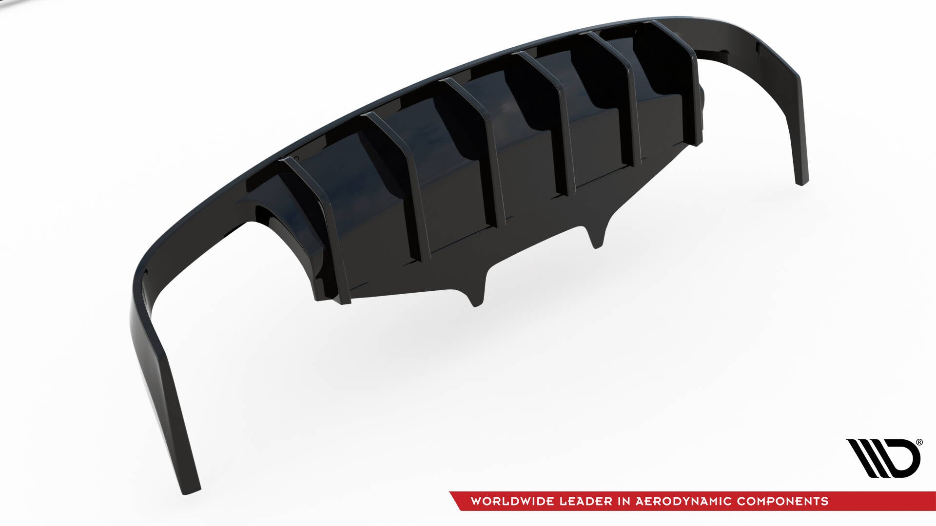 Maxton Design Diffusor Heck Ansatz passend für Porsche Macan Mk1 schwarz Hochglanz