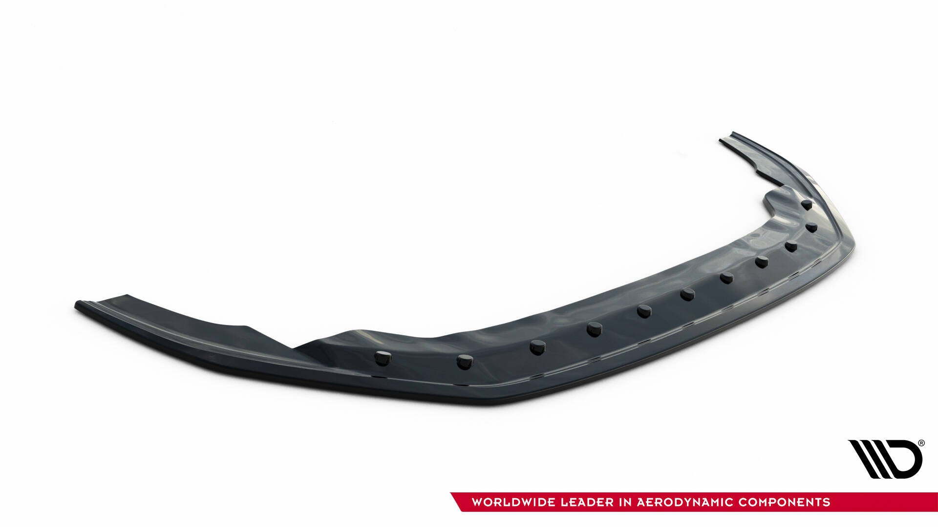 Maxton Design Street+ Spoilerlippe Front Ansatz passend für VW Golf GTI Clubsport Mk7 schwarz Hochglanz
