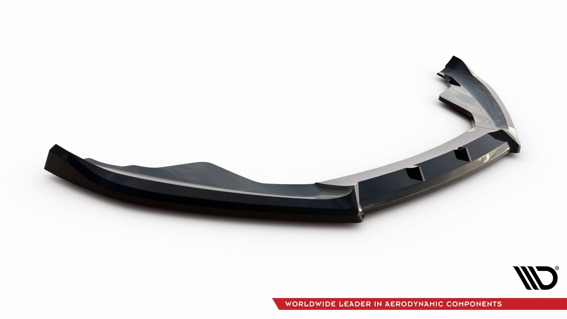 Maxton Design Street+ Spoilerlippe Front Ansatz V.2 passend für Audi S5 / A5 S-Line 8T schwarz Hochglanz