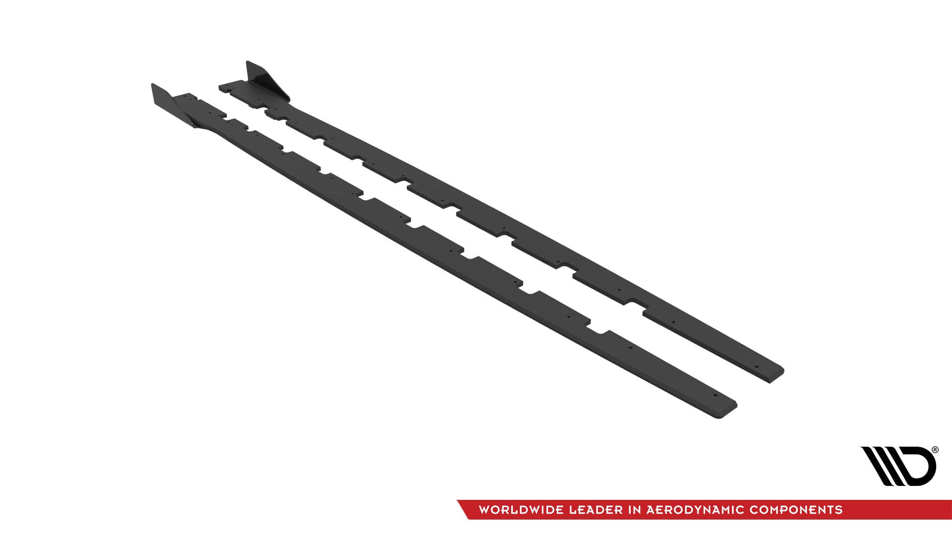 Maxton Design Street Pro Street+ Seitenschweller Leisten + Flaps passend für BMW 1er M-Paket / M135i / 128ti F40 schwarz Hochglanz
