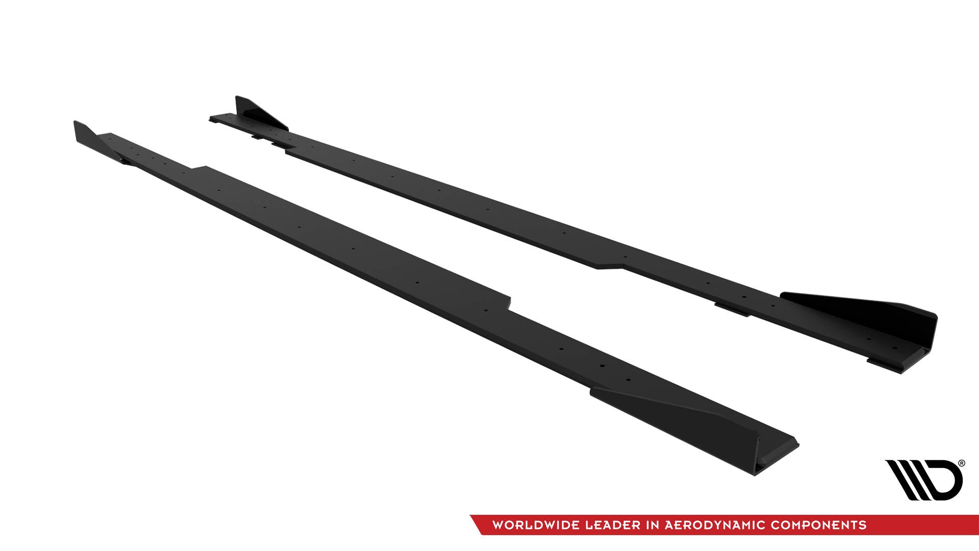 Maxton Design Street Pro Street+ Seitenschweller Leisten + Flaps passend für BMW 2 Coupe G42 schwarz Hochglanz