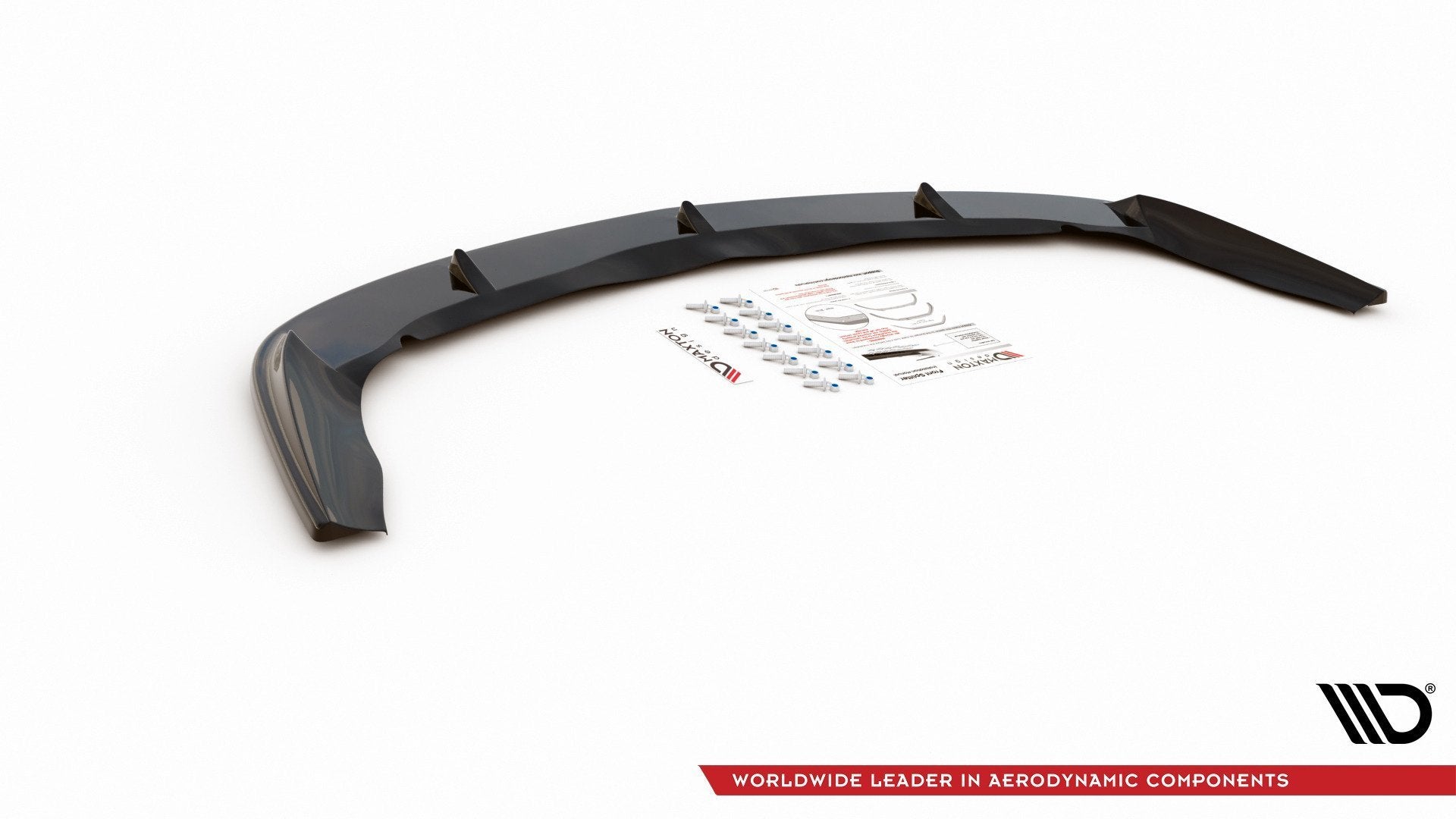 Maxton Design Street+ Spoilerlippe Front Ansatz passend für Alfa Romeo 156 Facelift schwarz Hochglanz