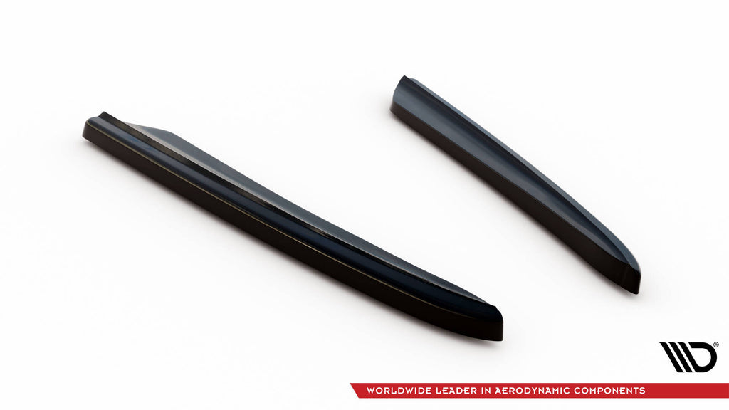Maxton Design Heck Ansatz Flaps Diffusor passend für Mercedes-Benz CLS C219 schwarz Hochglanz