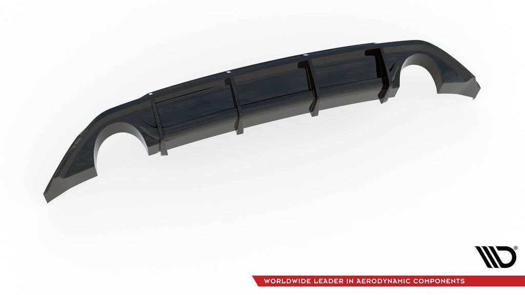 Maxton Design Diffusor Heck Ansatz V.3 passend für Hyundai I30 N Mk3 Hatchback schwarz Hochglanz