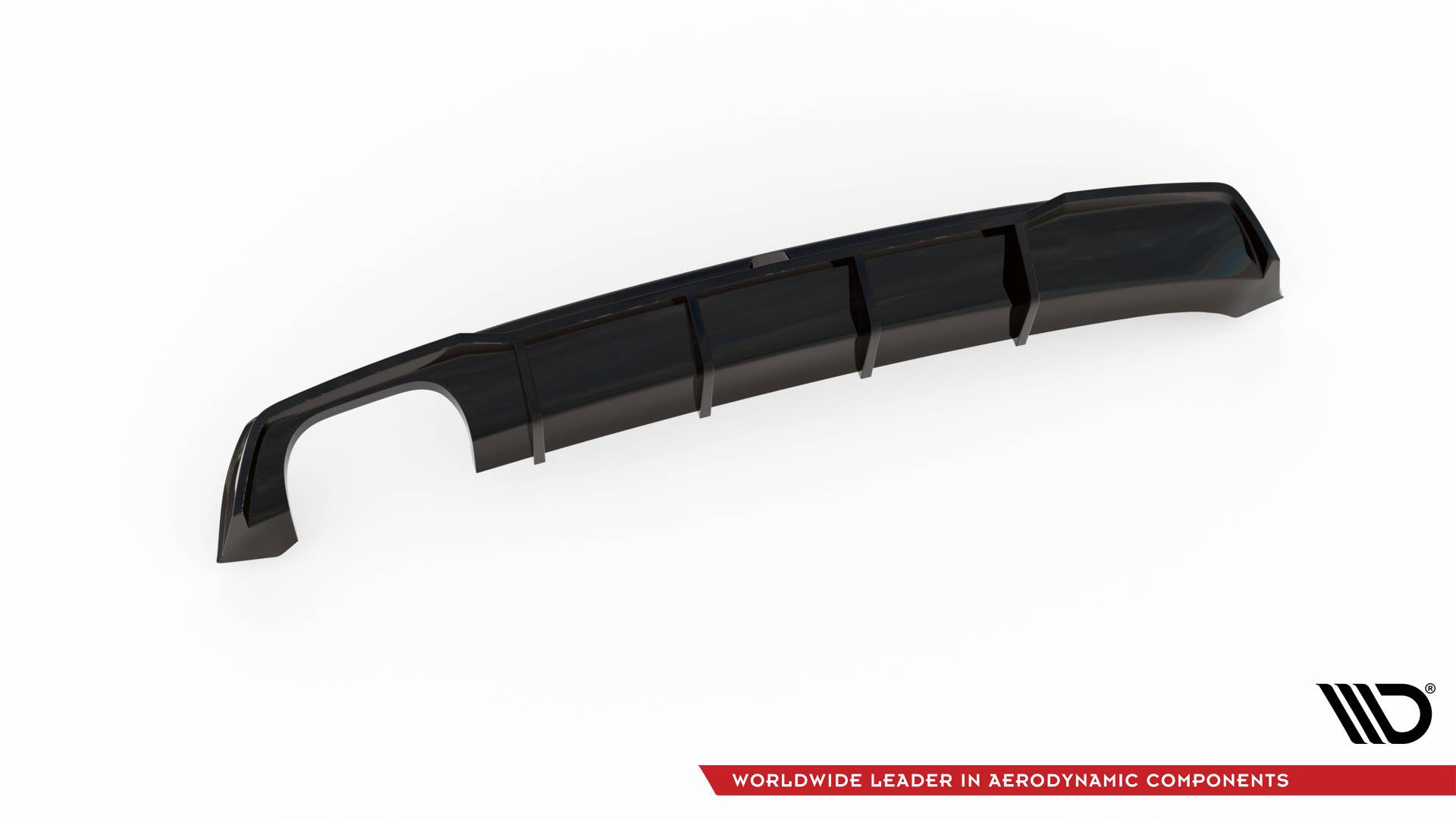 Maxton Design Diffusor Heck Ansatz passend für Seat Leon FR Sportstourer Mk3 schwarz Hochglanz