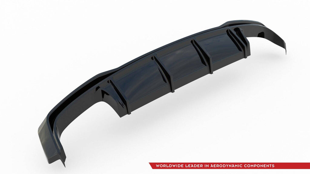 Maxton Design Diffusor Heck Ansatz passend für Audi A7 S-Line C8 / S7 C8 schwarz Hochglanz