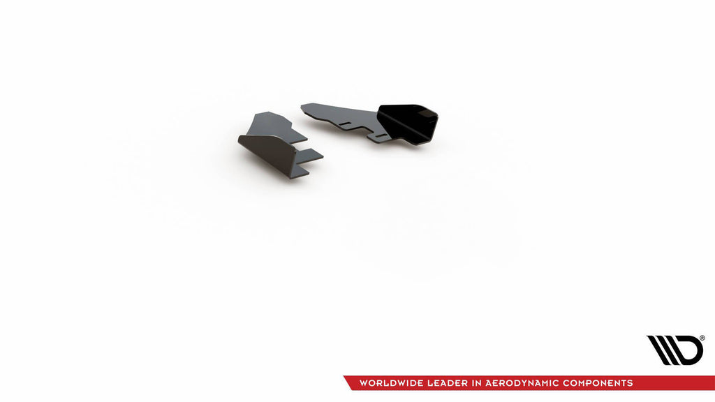 Maxton Design Hintere Seiten Flaps passend für VW Golf GTI Mk6 schwarz Hochglanz