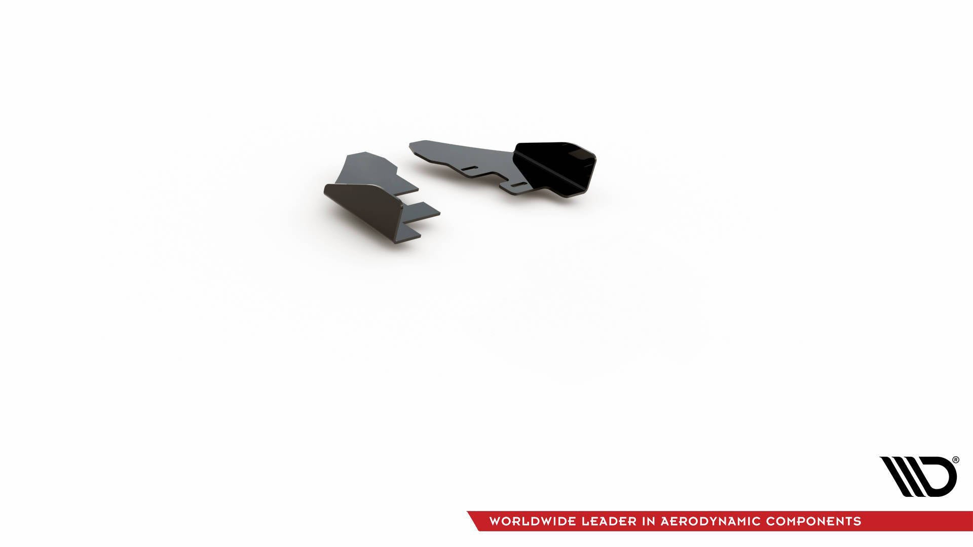 Maxton Design Hintere Seiten Flaps passend für VW Golf GTI Mk6 schwarz Hochglanz