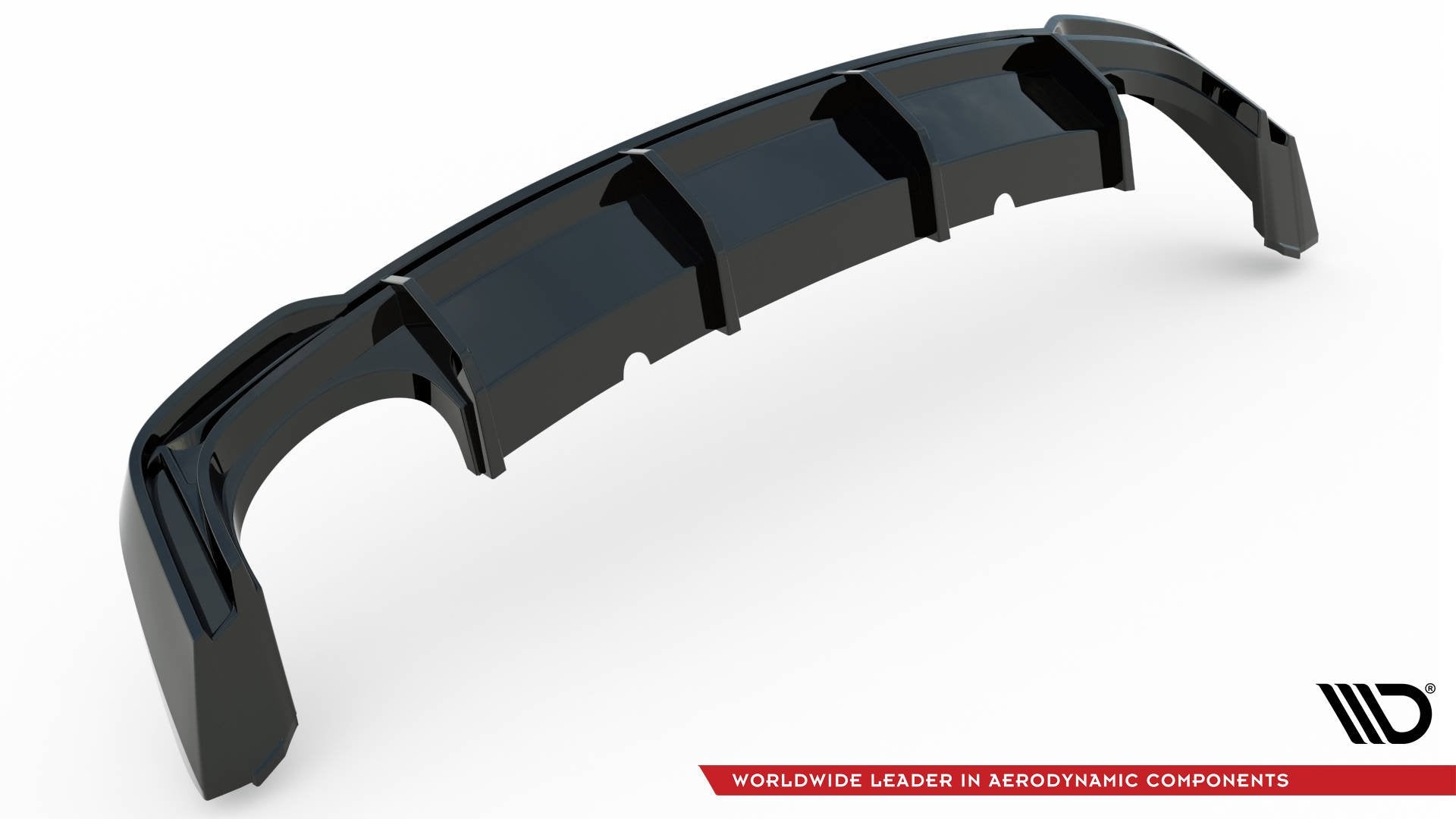 Maxton Design Diffusor Heck Ansatz passend für Audi RS6 C8 / C8 Facelift schwarz Hochglanz