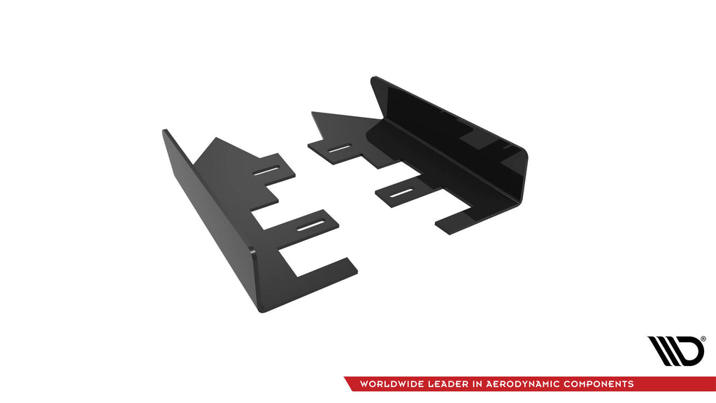Maxton Design Hintere Seiten Flaps passend für Hyundai I30 Fastback N-Line Mk3 Facelift schwarz Hochglanz