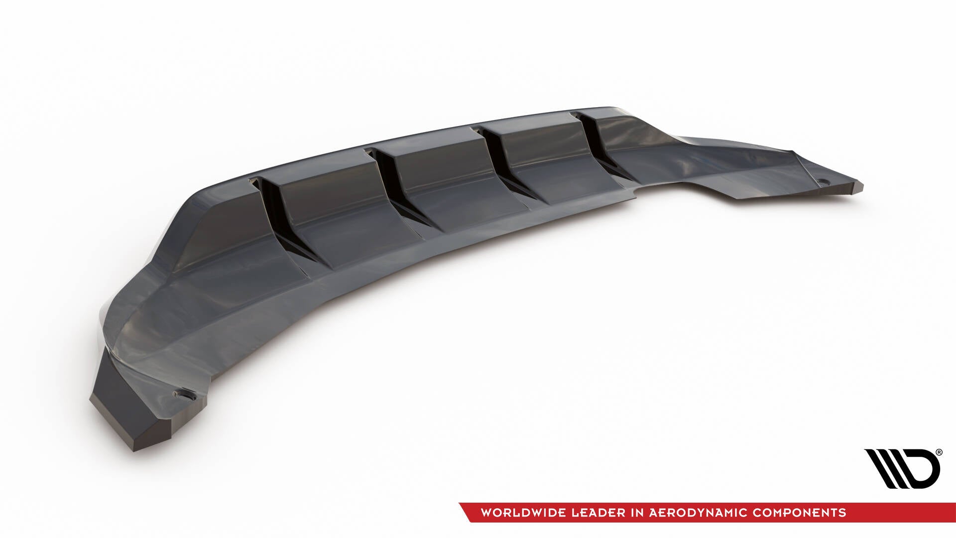 Maxton Design Street+ Mittlerer Diffusor RACE passend für Skoda Fabia Monte Carlo Mk4 schwarz Hochglanz