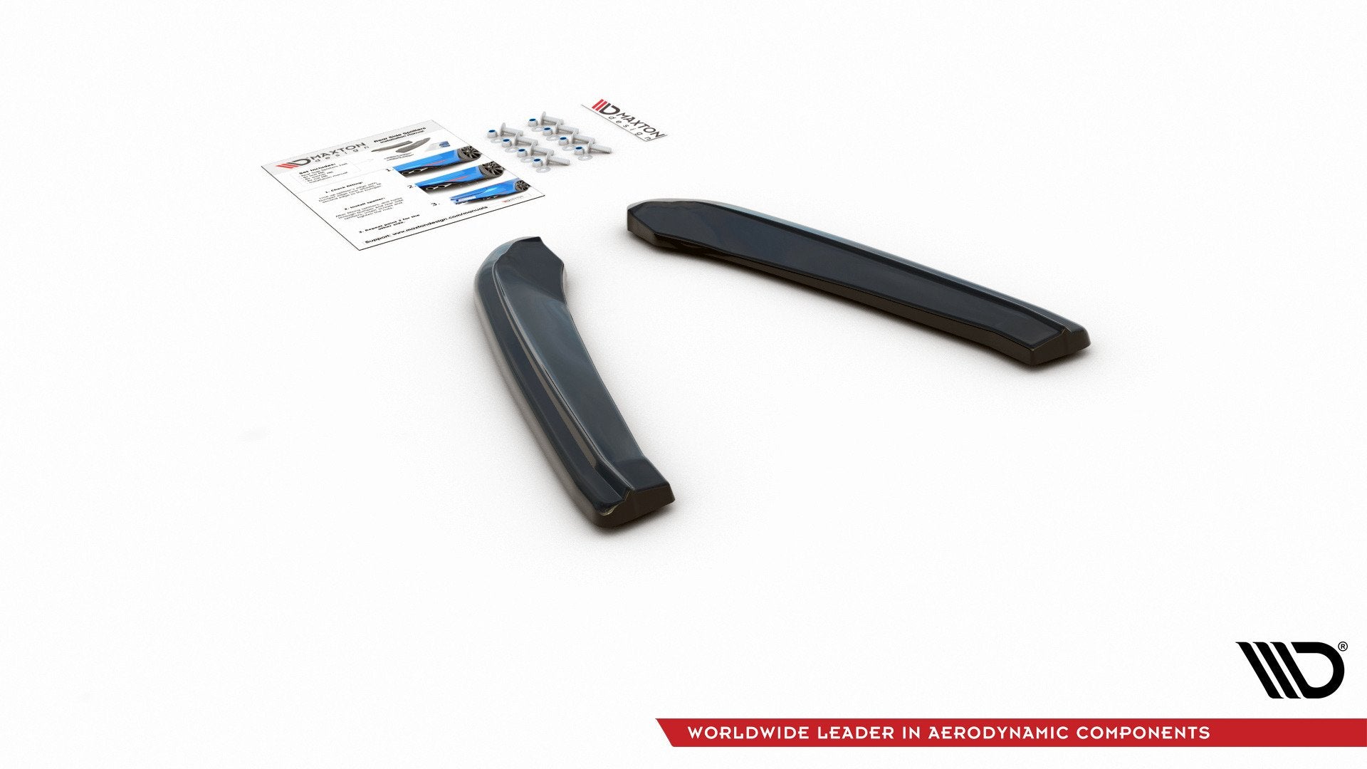 Maxton Design Heck Ansatz Flaps Diffusor V.1 passend für Seat Leon Cupra Mk3 FL Sportstourer schwarz Hochglanz