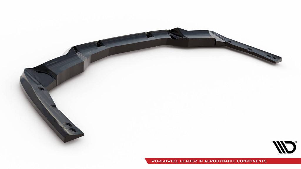Maxton Design Street+ Mittlerer Diffusor RACE passend für BMW iX3 M-Paket G08 Facelift schwarz Hochglanz