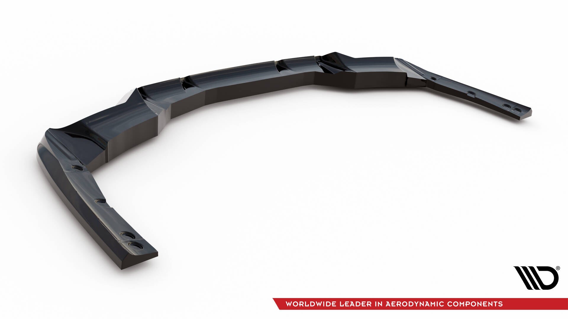 Maxton Design Street+ Mittlerer Diffusor RACE passend für BMW iX3 M-Paket G08 Facelift schwarz Hochglanz