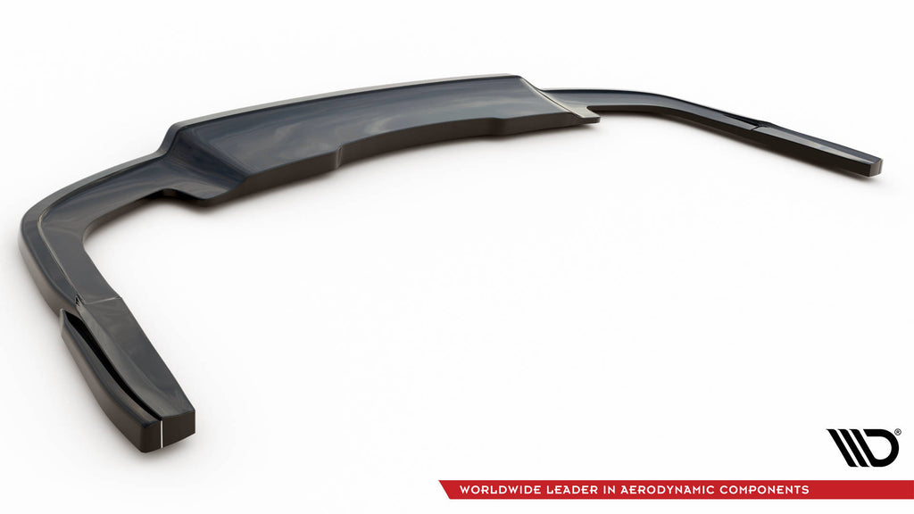 Maxton Design Street+ Mittlerer Diffusor RACE passend für Audi A5 S-Line F5 Facelift schwarz Hochglanz